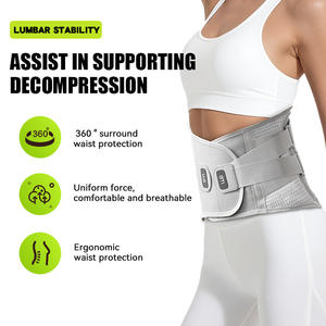 Ceinture de soutien lombaire chauffante à infrarouge lointain pour le sport, respirante, avec plaque en acier, thérapie magnétique, soins de santé, sangles de compression - Product Image 4