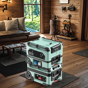 Station d'alimentation solaire portable pour la maison avec télécommande pour utilisation en extérieur, UPS, AC, voiture, batterie externe incluse - Product Image 6