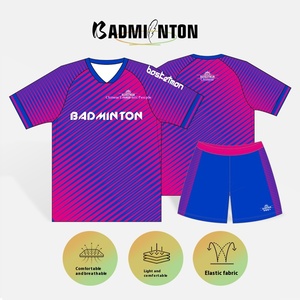 Ensemble de maillots de badminton personnalisés pour hommes et femmes, respirant, à séchage rapide, uniforme d'équipe pour le pickleball, l'entraînement au badminton, logo OEM - Product Image 4