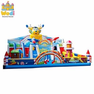 Parc de châteaux gonflables pour enfants et adultes, certifié CE, fabrication OEM disponible, directement de l'usine pour les événements, avec souffleur, résistant aux UV - Product Image 1