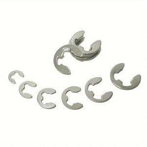 304 Stainless Steel <b>E</b> <b>Clip</b> External Retaining Ring Washer Assorted Kit 200Pcs 1.5Mm To 10Mm For Shaft Applications - Product Image 4