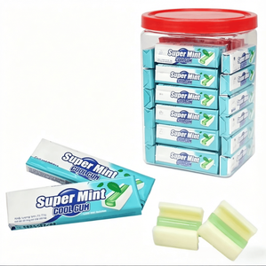 Chewing-gum Super Menthe Fraîche, Saveur Fruitée Rafraîchissante, Multicolore, Bonbons de Fête Énergisants - Product Image 1