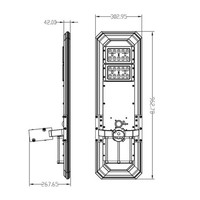 Lampe solaire de rue 3-en-1 70W 150W, haute luminosité, boîtier en aluminium, IP66, lampe industrielle extérieure