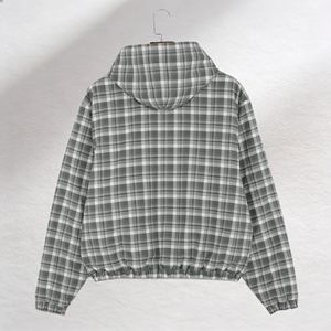 เสื้อฮู้ดลายตารางแขนยาวทรงหลวมสำหรับ<span class=keywords><strong>ผู้ชาย</strong></span> รุ่นใหม่ขายส่ง <span class=keywords><strong>Y2K</strong></span> ปรับแต่งได้ - Product Image 3