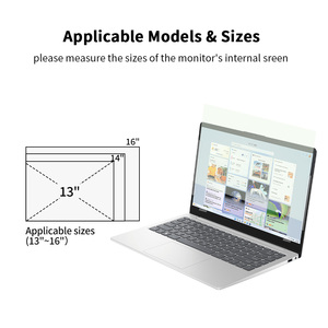 Protector de Pantalla Personalizado <span class=keywords><strong>Provan</strong></span> al por Mayor, 13.3", 14", 16", 15.6", Grado AAA, Dureza 2H, Mate, Antideslumbrante, PET, Anti Luz Azul - Product Image 4