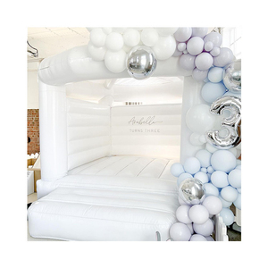 Gran oferta, rebote inflable de salto hinchable blanco comercial para niños al aire libre, uso usado para fiesta de boda - Product Image 3