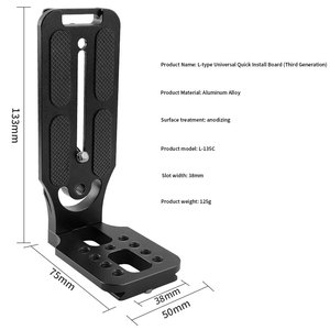 Phụ Kiện máy ảnh máy ảnh phổ quát bảng phát hành nhanh khung hình chữ L hình thanh trượt Ổn định máy ảnh Nikon Canon - Product Image 4