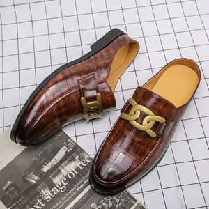 Mules d'été classiques et tendance pour hommes, respirantes, anti-odeur, antidérapantes, en PU, à bout ouvert - Product Image 5