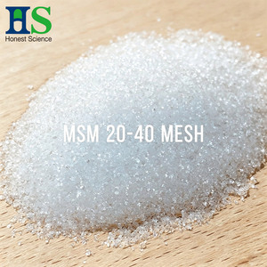 MSM Cristallo 20-40 Mesh Dimetilsulfone 99,5% Grado Alimentare Metilsulfonilmetano Polvere Sfusa - Product Image 1
