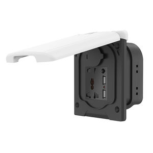 Tomacorriente de Alta Calidad <span class=keywords><strong>ARANA</strong></span> para Autocaravanas, 110V-250V, Protección IP44, Accesorios Premium para RV, Certificación CE, Blanco y Negro - Product Image 2