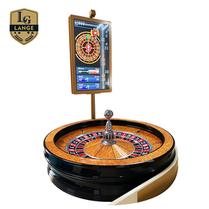 Roue de <span class=keywords><strong>Roulette</strong></span> en Bois Fabriquée, Noire Très Brillante, pour Jeu de Pari - Product Image 3