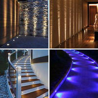 Luz LED Subterránea RGBW DMX de 12V, Acero Inoxidable, IP68, para Paisajes y Caminos, Regulable de 1W-3W, 50000 Horas, 3 Años de Garantía, Control Remoto por Aplicación