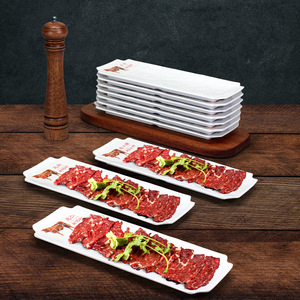 Plato rectangular de melamina para carne, para uso en restaurantes de hot pot. - Product Image 1