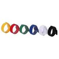 Vente en gros Tailles personnalisées Attache de câble réutilisable en nylon coloré Attaches de câble autobloquantes avec crochet et boucle/Sangle de câble