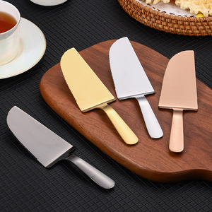 Wholesale Stainless Steel <strong>Cake</strong> <strong>Knife</strong> With Tooth Triangle Pizza <strong>Knife</strong> Kitchen Flat Spatula Flatware