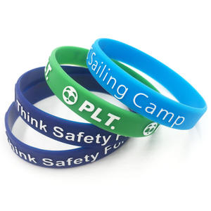 Pulsera Personalizada de Goma Debossed con Texto Personalizado, Pulsera de Silicona con Logotipo de Evento - Product Image 2