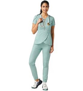 Set di Scrub per uniformi monarca regolari e minuscole per Set di Top e pantaloni da donna - Product Image 1