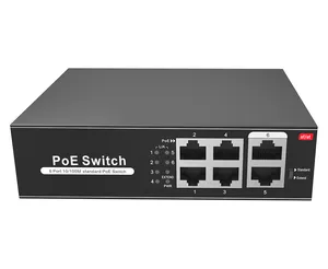 Prodotti di sistema cctv di vendita caldi ONV 65W 10/100mbps switch PoE non gestito 4 porte IEEE802.3af/at