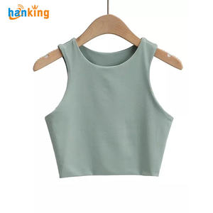 Ehanking mujeres Sexy Slim Tops cuello redondo sin mangas señoras buena calidad doble Nylon Tank Tops verano moda señoras ropa chaleco - Product Image 6