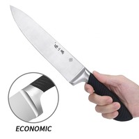 Ensemble de couteaux de cuisine avec support en acrylique, manche creux revêtu, ensembles de couteaux 410