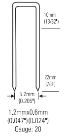 <span class=keywords><strong>Pistola</strong></span> Pneumatica per Chiodi e Graffette 20Ga <span class=keywords><strong>Atro</strong></span> 422J - Product Image 6
