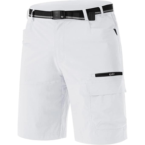 Shorts cargo pour homme, imperméables, respirants, légers, à séchage rapide, multi-poches, taille élastique, pour la randonnée, vêtements d'été pour l'extérieur - Product Image 2