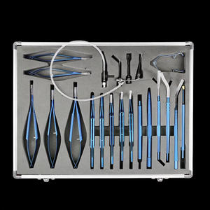 Lensa Intraokular Paduan Titanium untuk Operasi Katarak, Perlengkapan Alat Operasi Katarak 21 Pcs, Set Instrumen Mikroskopik Oftalmik Bedah - Product Image 1