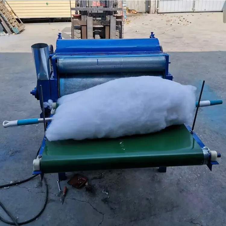 Máquina de abertura de tecido de algodão não tecido para reciclagem de tecido e tecido, máquina para carregar lã de ovelha e algodão, venda imperdível