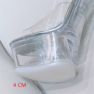 <span class=keywords><strong>2025</strong></span> Pha Lê Giày mô hình thời trang Hiển thị thương mại nước ngoài mở Trọng lượng nhẹ sexy mùa hè không thấm nước nền tảng cao gót trong suốt - Product Image 3