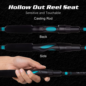 Hunt house Spinning Canne À Pêche 2 Sections en fibre de carbone Cannes À Pêche Ultra Légères En Eau Salée Canne À Couler - Product Image 2
