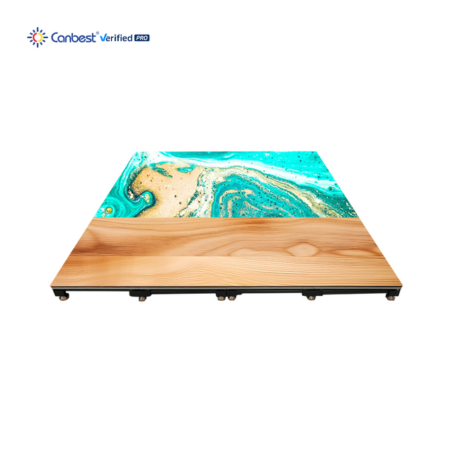 Canbest COB P1.5 P1.9 Indoor Interactive Invisible Texture LED Dance Floor Video Tile Stage Event Exhibition Wall Display Screen