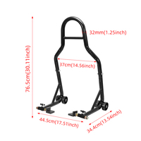 Béquille de Moto Universelle Réglable pour Roue Arrière – Support de Cadre d'Entretien pour Pièces Détachées de Motocycle