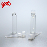 Flacon d'échantillon de parfum en verre borosilicate transparent de 1 ml, 2 ml, 3 ml avec bouchon
