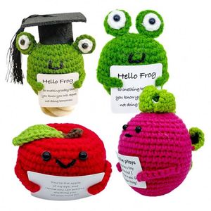 Juguete de Animales de Ganchillo Hecho a Mano, Muñeco Emocional Positivo para Aliviar el Estrés, PP, Venta al por Mayor, Certificado EN-71, para Todas las Edades - Product Image 1