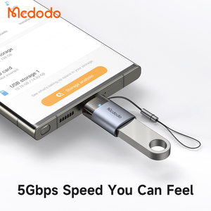 Adattatore OTG <span class=keywords><strong>USB</strong></span> 3.0 Mcdodo 740/739 con LED, trasferimento dati 5Gbps <span class=keywords><strong>USB</strong></span>-C per chiavette <span class=keywords><strong>USB</strong></span>, telefoni cellulari, laptop, 480Mbps per <span class=keywords><strong>iPhone</strong></span> con adattatore a 8 pin - Product Image 4