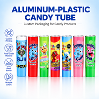 Tube d'emballage alimentaire imprimé couleur personnalisé pour confiture, motif lumineux, promotion de marque