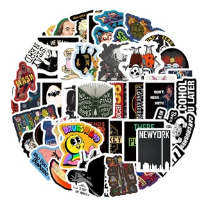 50 pz divertente Spoof umorismo lettera personaggio Washi etichetta adesivo in vinile <span class=keywords><strong>per</strong></span> bottiglia frigo muro auto bici <span class=keywords><strong>adesivi</strong></span> Graffiti - Product Image 2