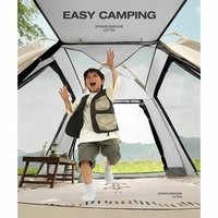 Carpa Familiar para Acampar, para 5 a 8 Personas, Grande, Totalmente Automática, de Apertura Rápida, Doble Capa, Impermeable, para Reuniones al Aire Libre
