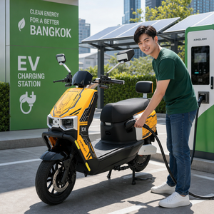 มอเตอร์ไซค์ 1500W แบตเตอรี่ลิเธียม 60V 30Ah ความเร็ว 65 กม./ชม. สำหรับการเดินทางในเมืองเอเชียตะวันออกเฉียงใต้ ตัวแทนจำหน่ายจัดหาผู้ซื้อ B2B มอเตอร์แบบไร้แปรงถ่าน 1500W - Product Image 3