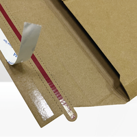 Échantillon gratuit, logo personnalisé, enveloppe postale en carton ondulé pour le commerce électronique, enveloppe d'expédition écologique avec ruban adhésif double face