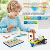 Robot Programable STEM para Pensamiento Lógico, Circuito Eléctrico, Bloques de Construcción Expandibles para Coche