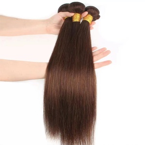 Grade 12A Super Double Drawn Droite Couleur Marron 4 # Paquets de Cheveux Tissage, Extensions de Cheveux Humains Meilleure Qualité Cheveux Bruts Vietnamiens - Product Image 2