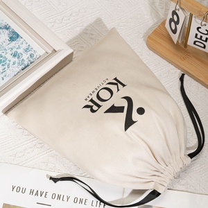 High Quality Cotton Twill Dust <strong>Bag</strong> for Handbag Custom Logo Printed Portable Cotton Gift Shoe Packing <strong>Drawstring</strong> <strong>Pouch</strong> - Product Image 5