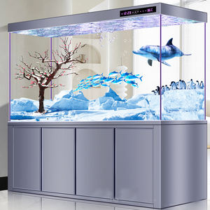 Grote woonkamer <span class=keywords><strong>aquarium</strong></span> met aluminium bodemfilter, ultrahelder glas, huiselijke scheidingswand, goudvisbak, automatisch. - Product Image 6