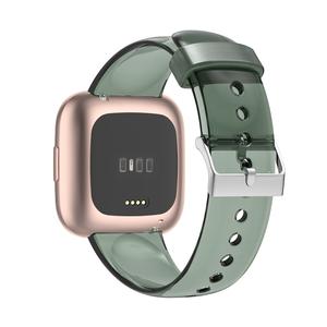 Correa de Repuesto para Reloj Inteligente <span class=keywords><strong>Versa</strong></span>/<span class=keywords><strong>Versa</strong></span> <span class=keywords><strong>Lite</strong></span>/<span class=keywords><strong>Versa</strong></span> 2, Accesorios de Color Sólido, Correa de Reloj de TPU Transparente con Pasador de Acero Inoxidable - Product Image 5