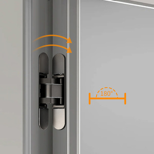 Bisagra Hidráulica Oculta de Resonancia, Aleación de Zinc de 2.5mm, Cierre Automático para Puertas y Ventanas - Product Image 3