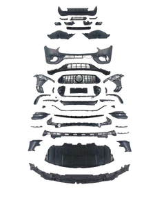 SKY 2023-2025 Kit Carrozzeria <span class=keywords><strong>Mercedes</strong></span> GLC <span class=keywords><strong>Classe</strong></span> X254 <span class=keywords><strong>AMG</strong></span> GLC63S Grigio Paraurti Anteriore e Diffusore Posteriore con Clip, Montaggio Universale, Nuovo - Product Image 6