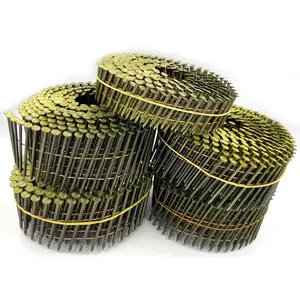 High Quality 15 Degree Wire Pallet Coil Nail 2 X .099 Smooth Shank For Pallet