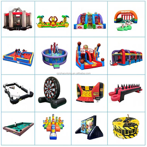 <span class=keywords><strong>Jeu</strong></span> de lancer de hache Viking gonflable commercial pour enfants et adultes, double piste, avec souffleur, pour l'extérieur - Product Image 6