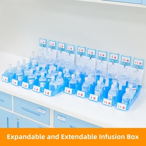 Boîte de perfusion de clinique hospitalière multi-tailles en matériau PP avec compartiments réglables pour solution de stockage médicale de sac de bouteilles IV - Product Image 3